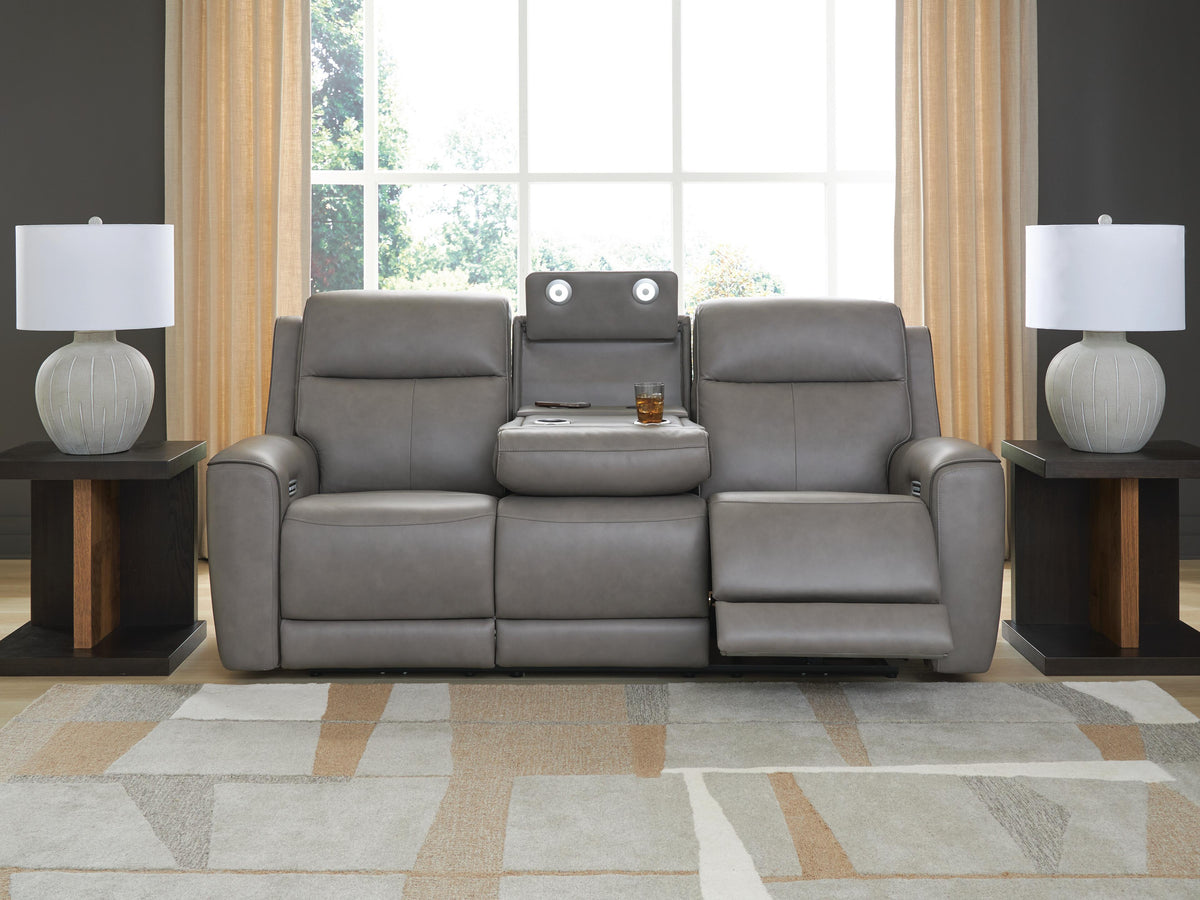5Z-Comfort PWR REC Sofa with ADJ Headrest Leather