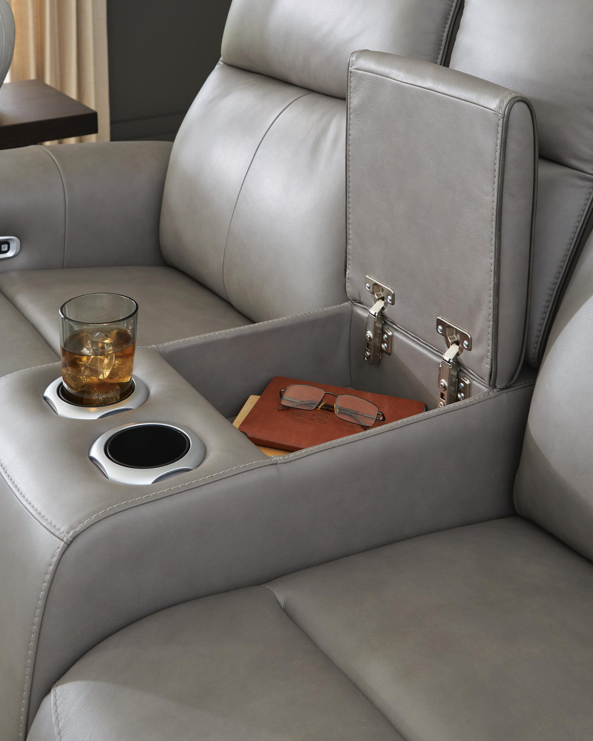 5Z-Comfort PWR REC Loveseat/CON/ADJ HDRST Leather
