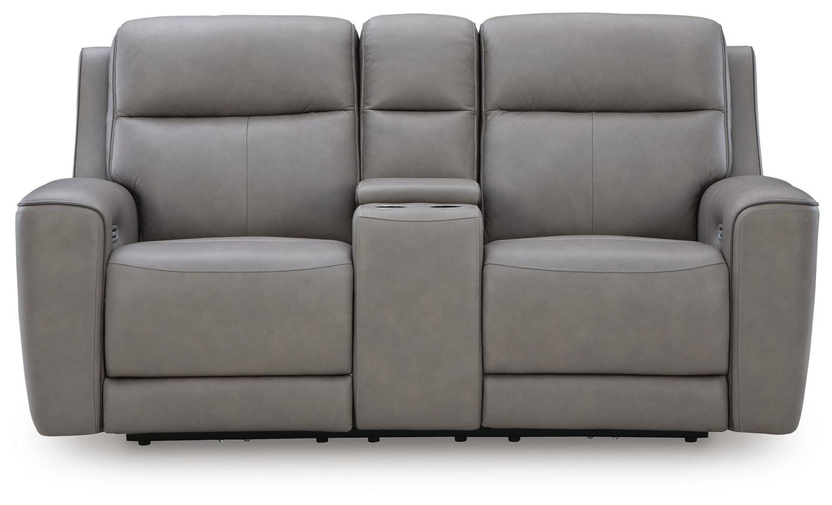 5Z-Comfort PWR REC Loveseat/CON/ADJ HDRST Leather