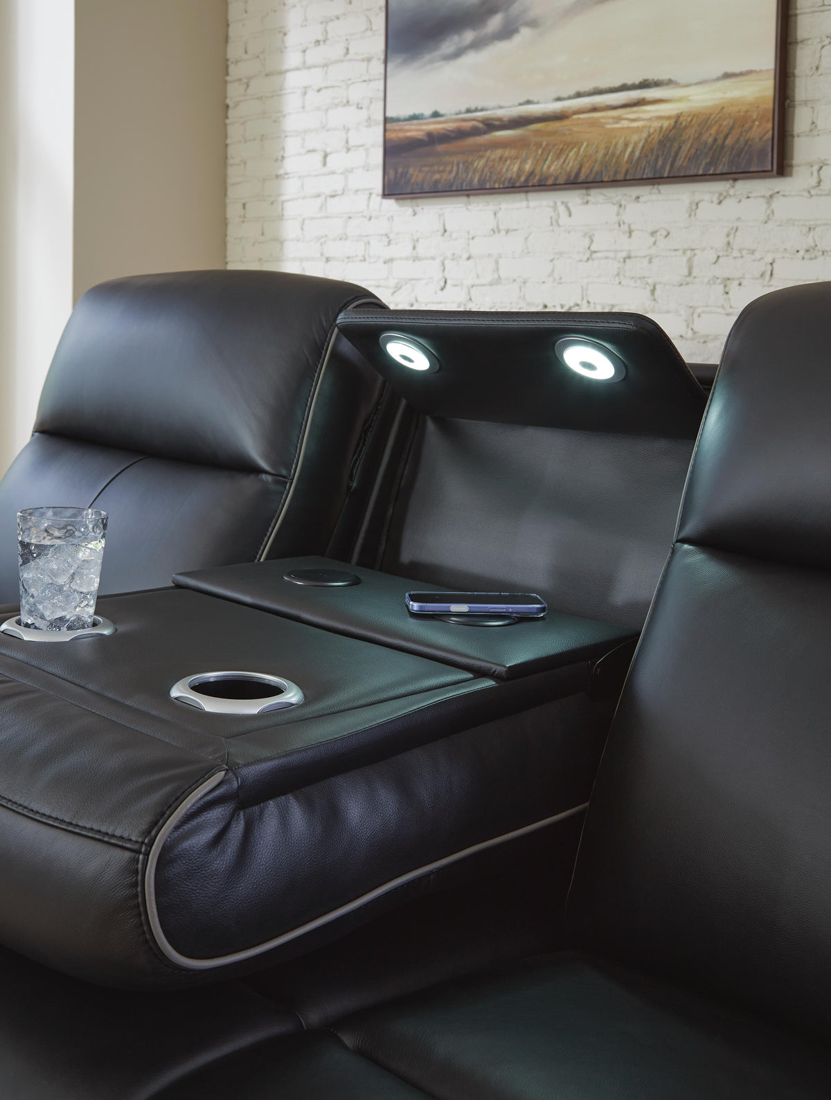 5Z-Comfort PWR REC Sofa with ADJ Headrest Leather