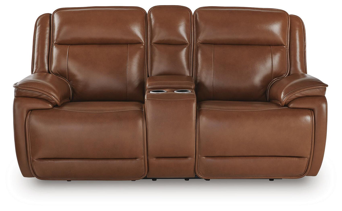 Healy Pier PWR REC Loveseat/CON/ADJ HDRST Leather