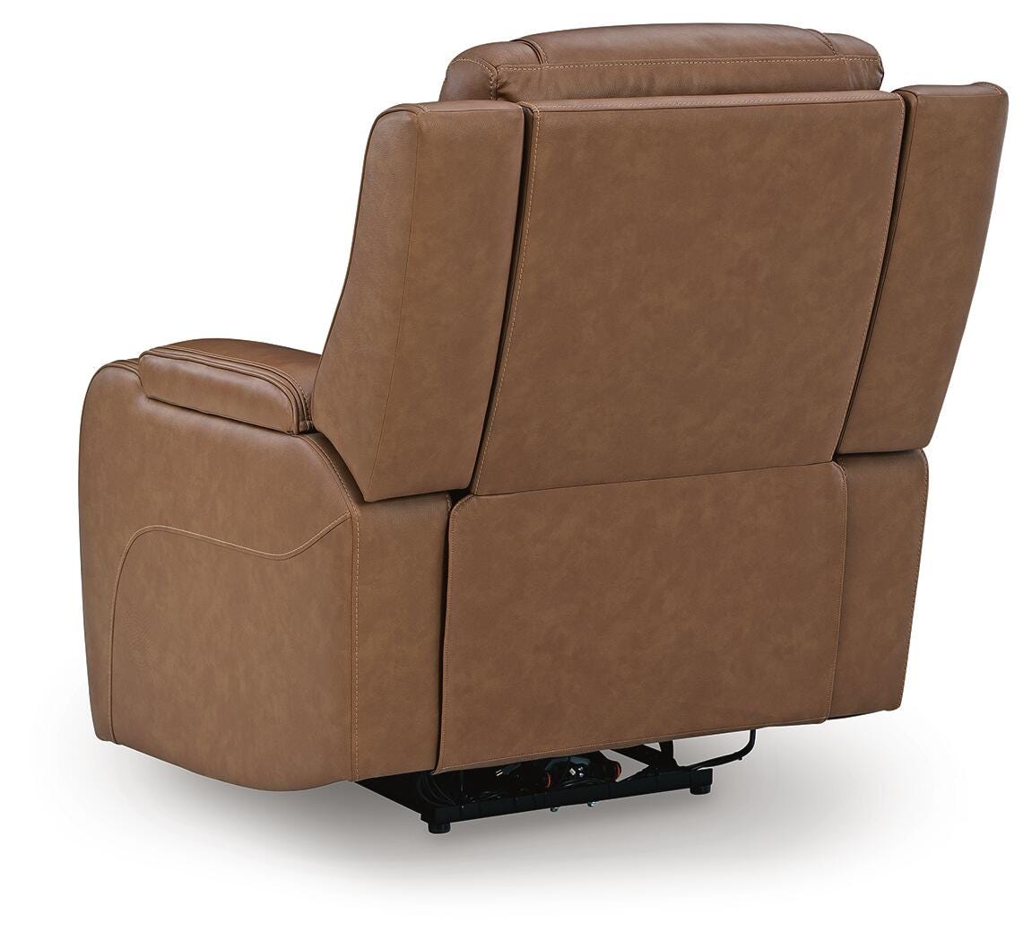 Knightington Power Recliner w/Audio Seating Leather