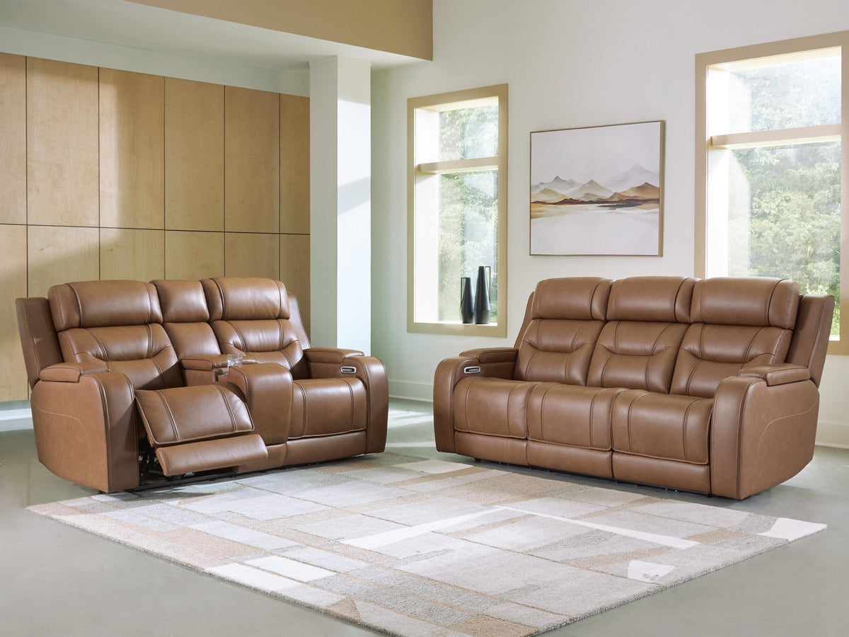 Knightington Sofa and Loveseat