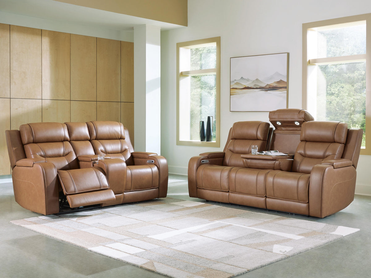 Knightington Sofa and Loveseat