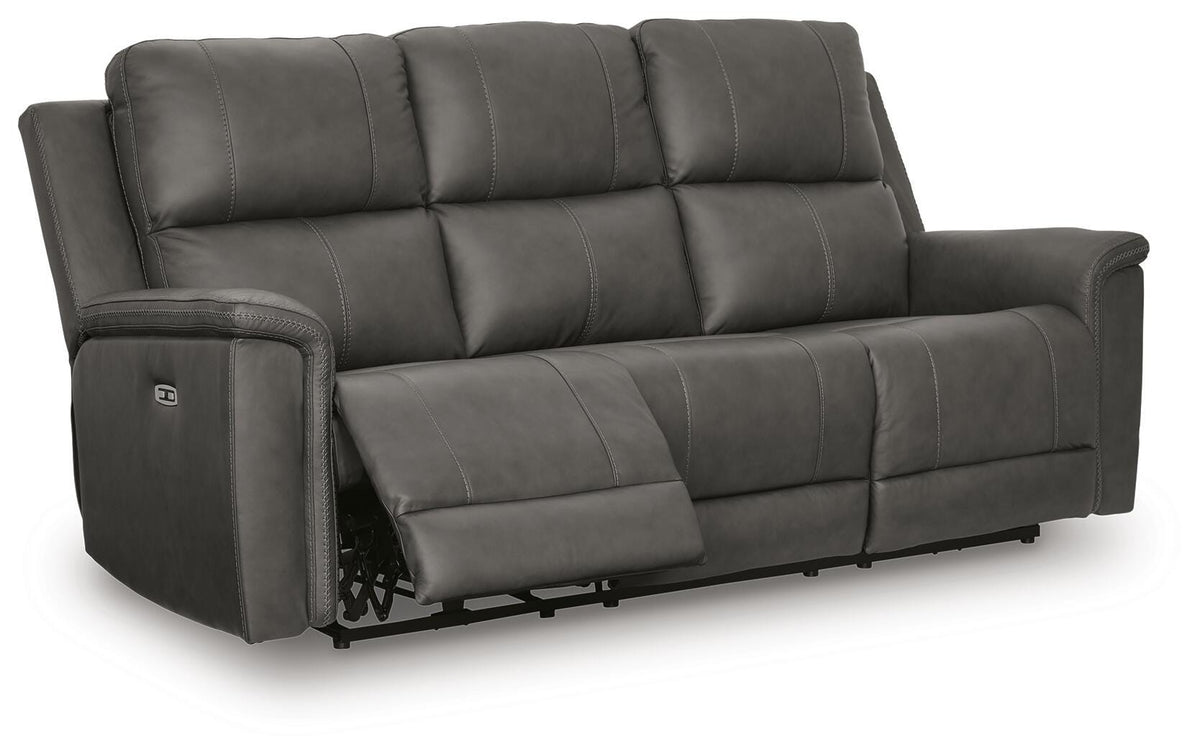 Bleckley PWR REC Sofa with ADJ Headrest Leather