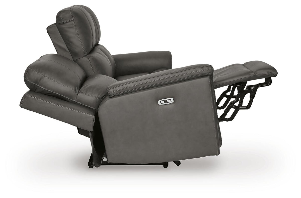 Bleckley PWR REC Sofa with ADJ Headrest Leather
