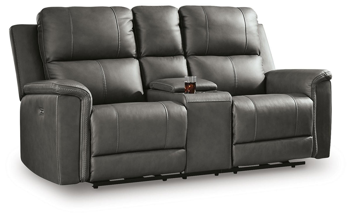 Bleckley PWR REC Loveseat/CON/ADJ HDRST Leather