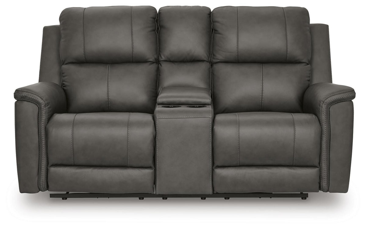 Bleckley PWR REC Loveseat/CON/ADJ HDRST Leather