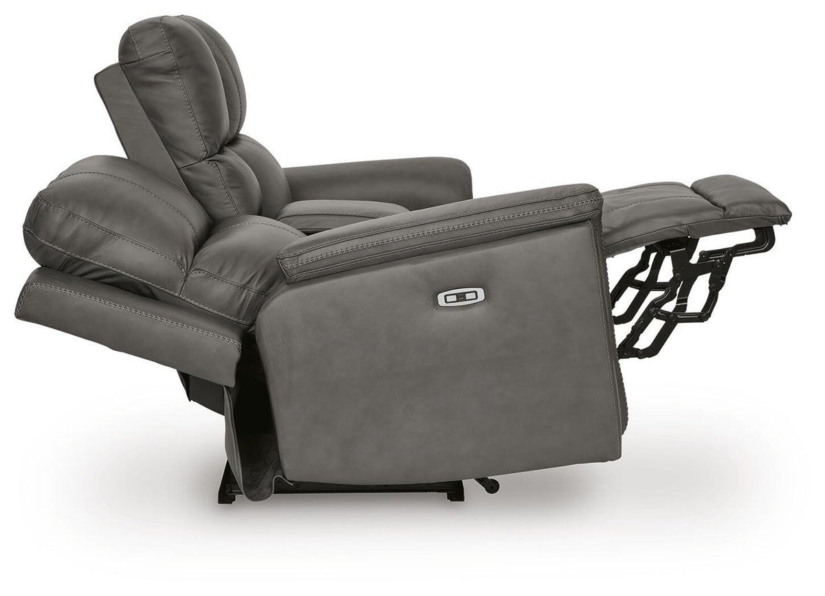 Bleckley PWR REC Loveseat/CON/ADJ HDRST Leather