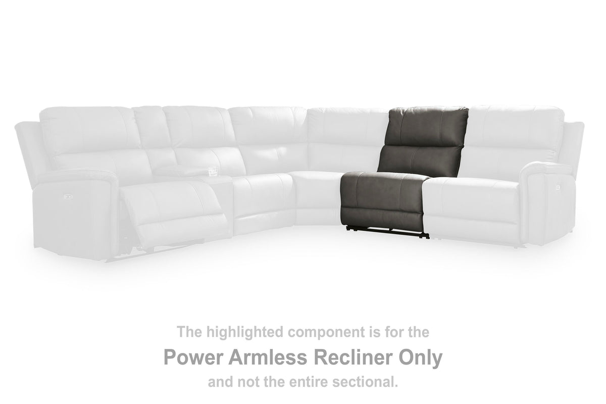 Bleckley PWR Armless REC w/ADJ Headrest Leather