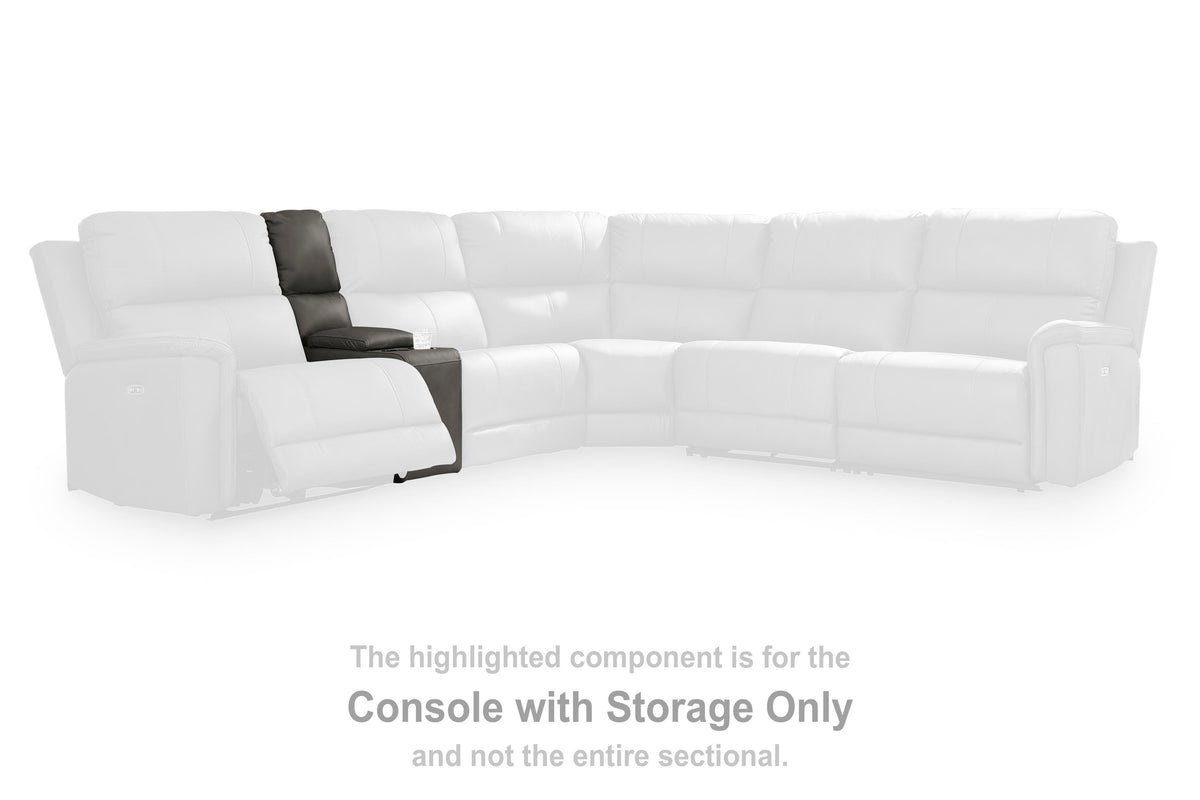 Bleckley Console with Storage Leather