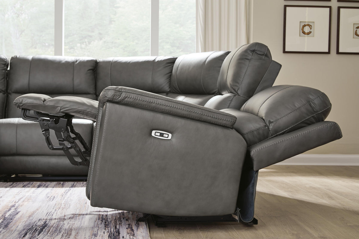 Bleckley 6-Piece Power Reclining Sectional Leather
