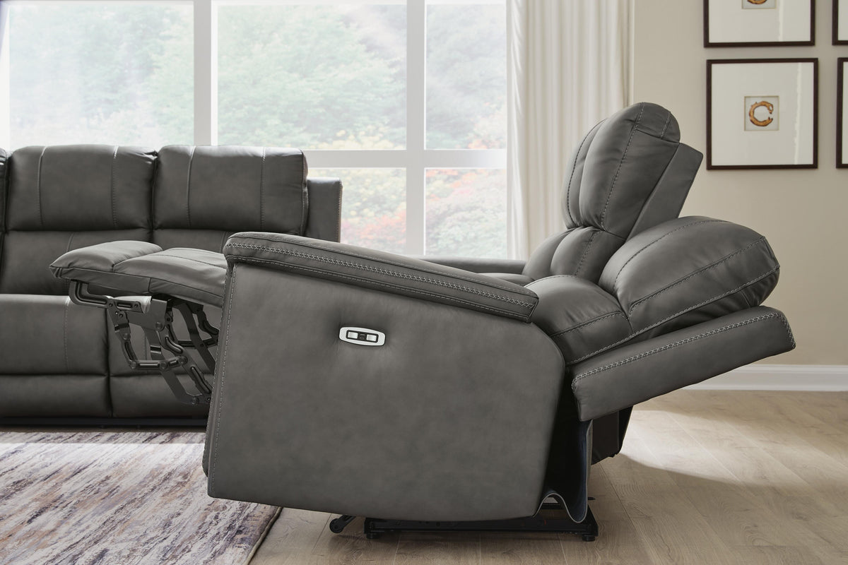 Bleckley PWR REC Sofa with ADJ Headrest Leather