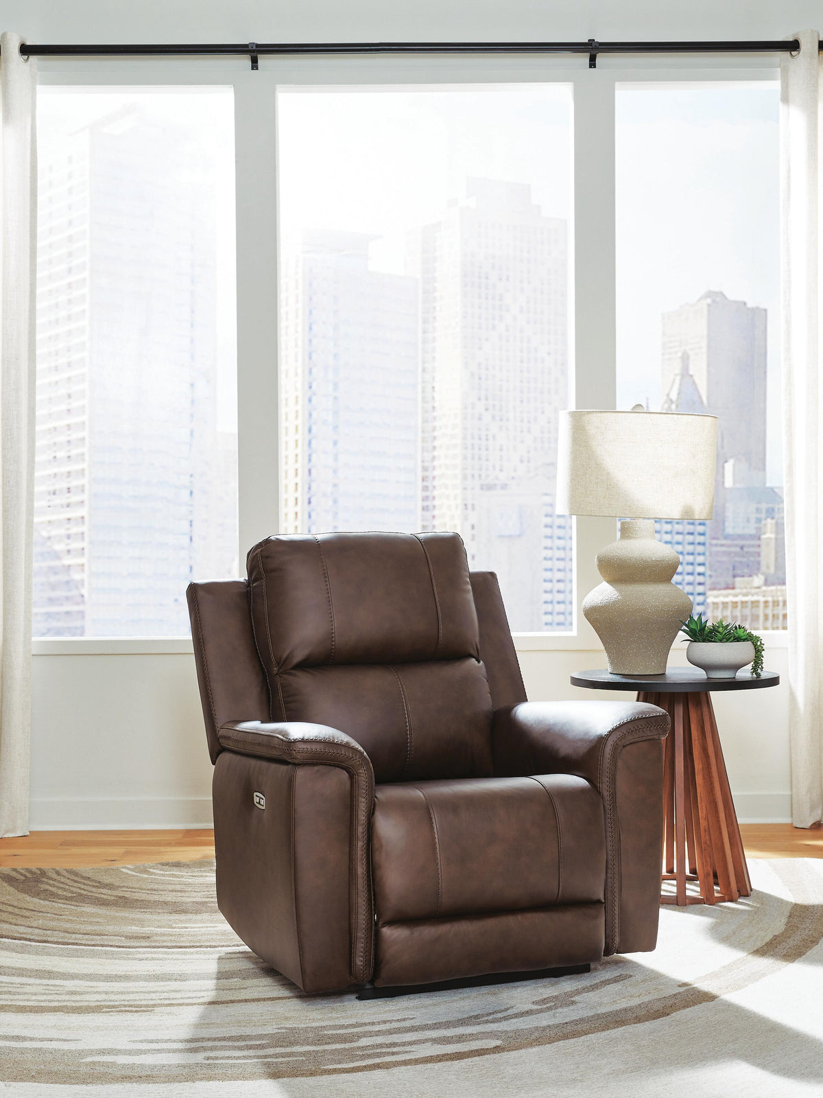 Bleckley PWR Recliner/ADJ Headrest Leather