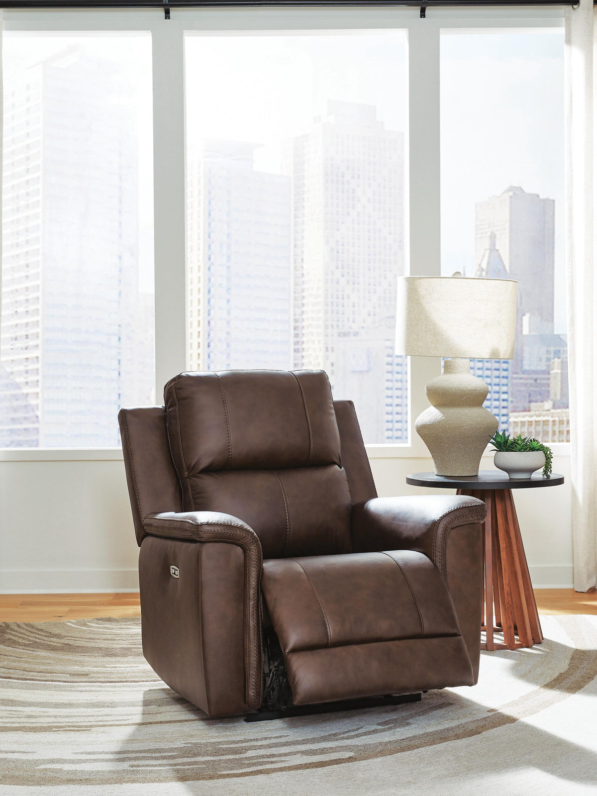Bleckley PWR Recliner/ADJ Headrest Leather