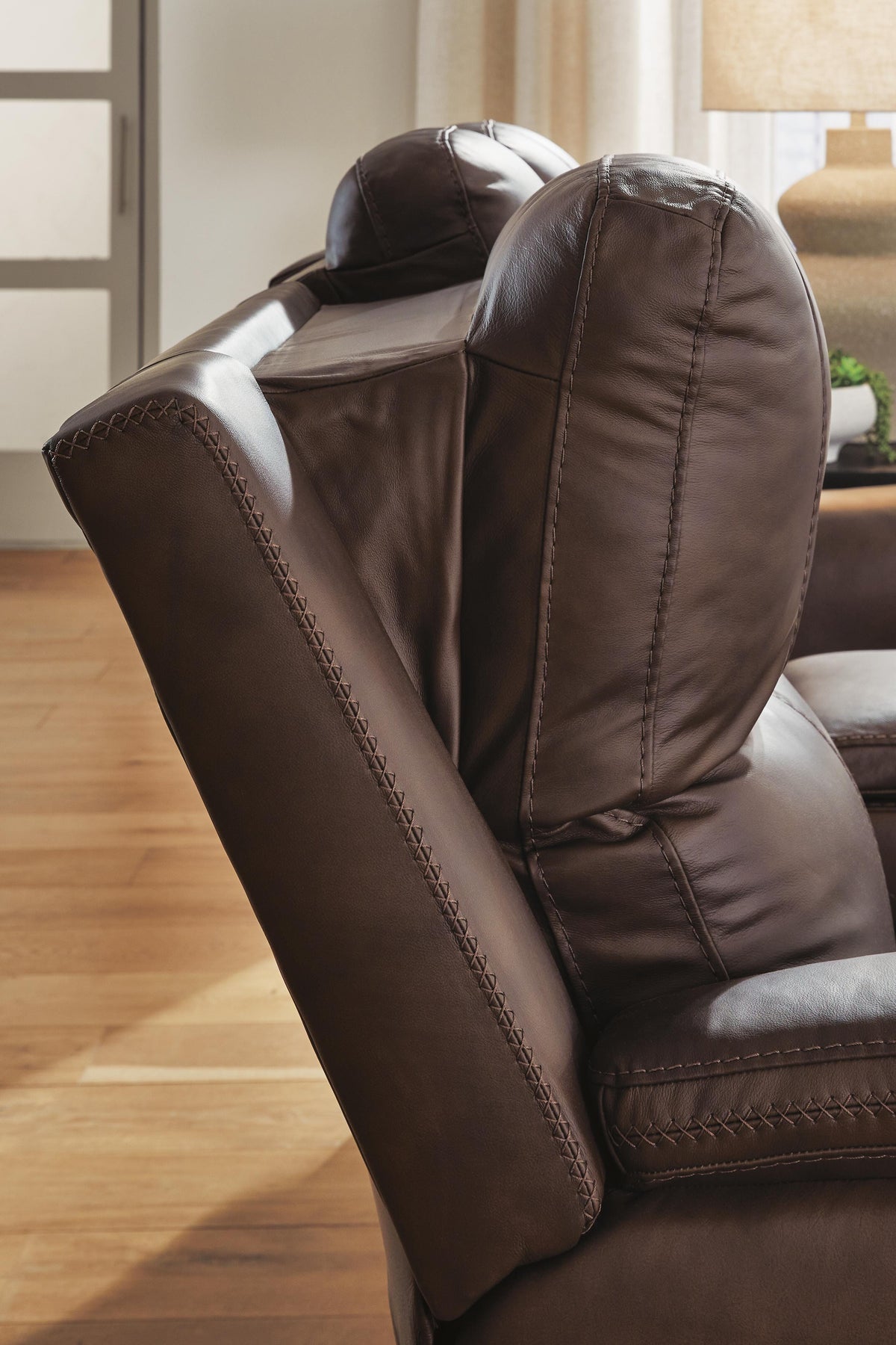 Bleckley PWR REC Sofa with ADJ Headrest Leather