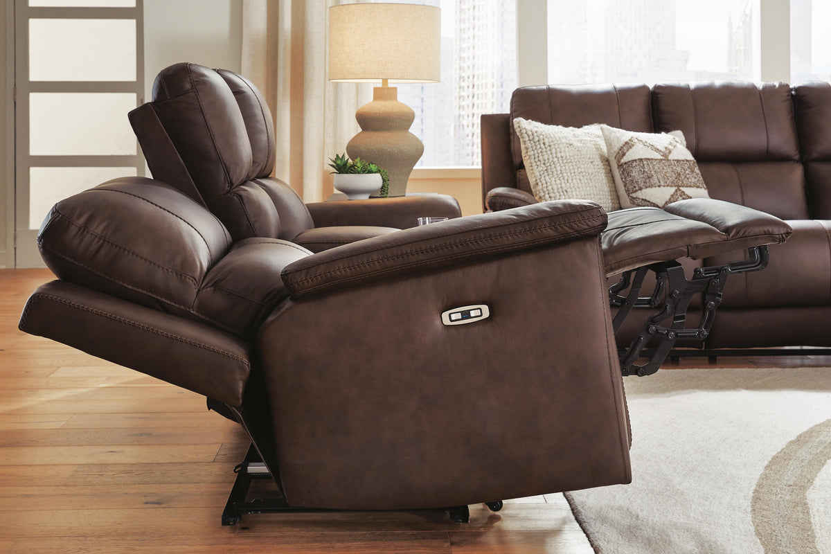 Bleckley PWR REC Sofa with ADJ Headrest Leather
