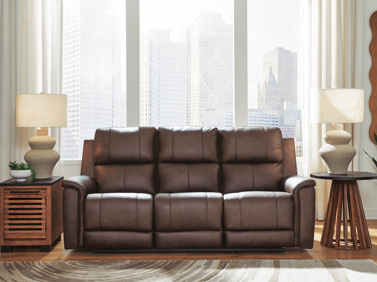 Bleckley PWR REC Sofa with ADJ Headrest Leather