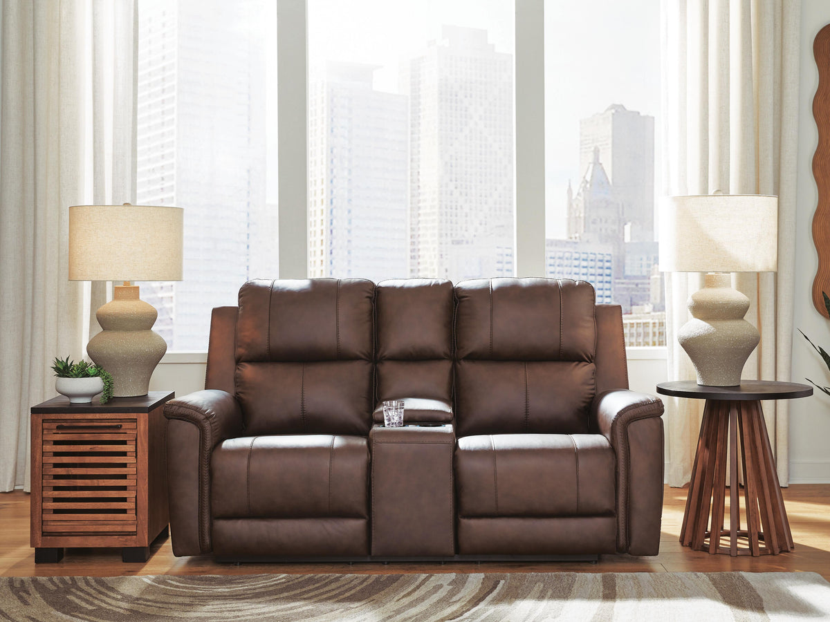Bleckley PWR REC Loveseat/CON/ADJ HDRST Leather