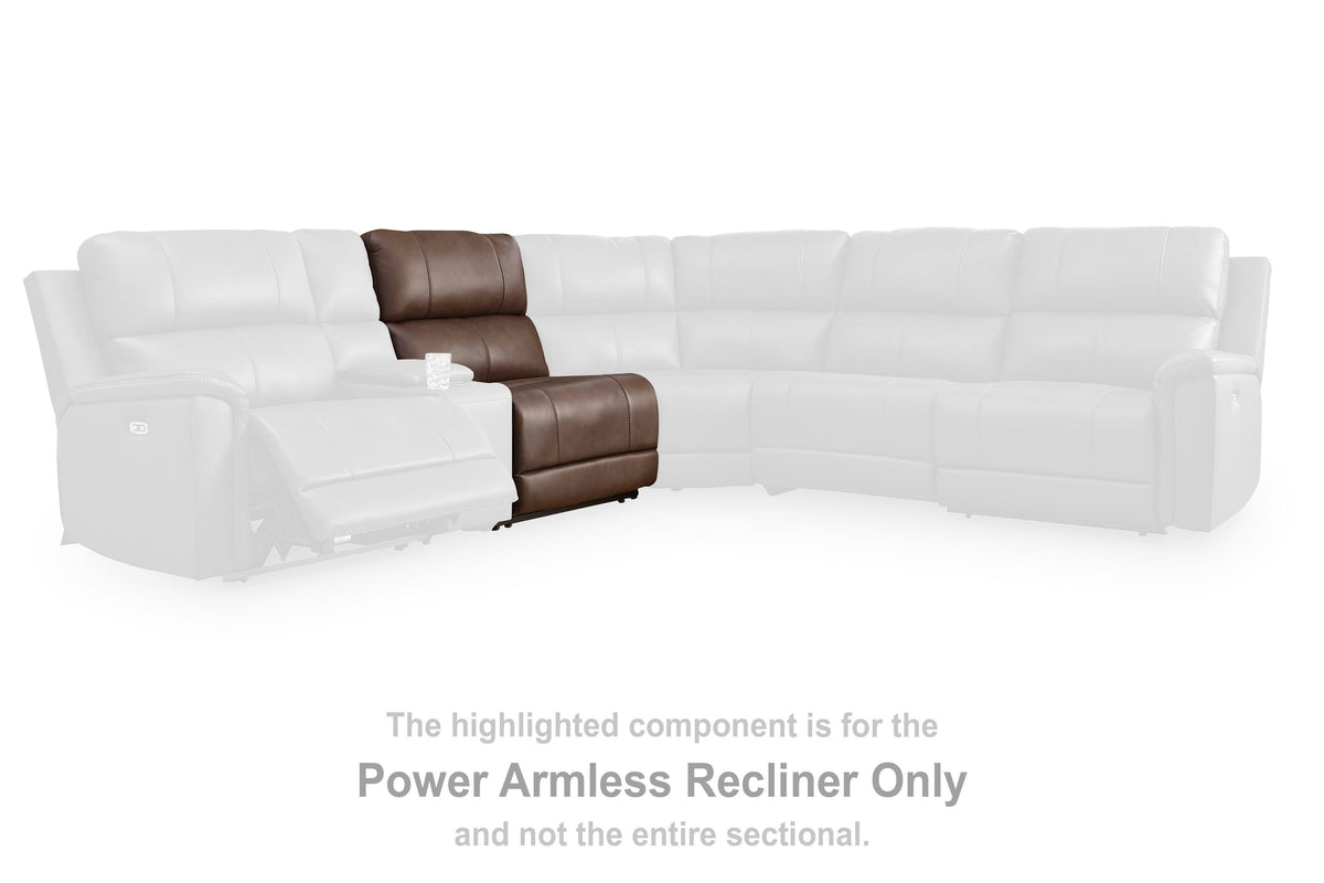 Bleckley PWR Armless REC w/ADJ Headrest Leather