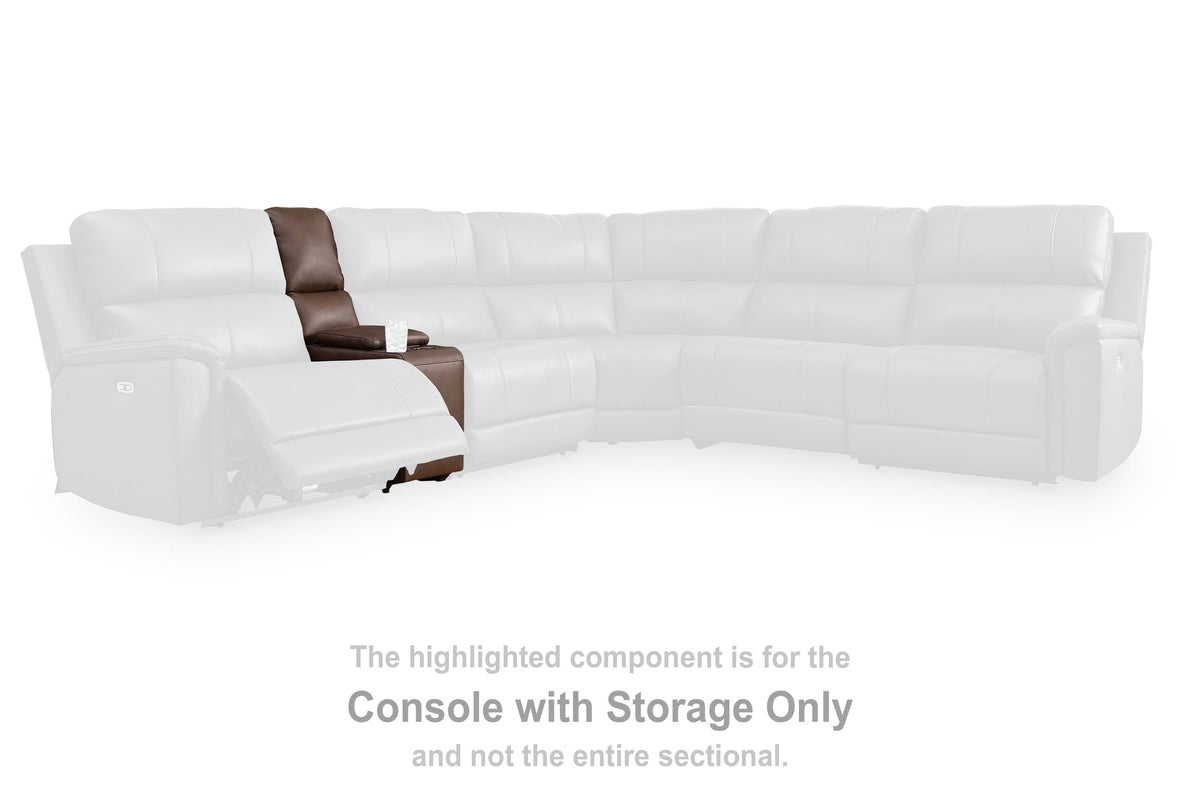 Bleckley Console with Storage Leather