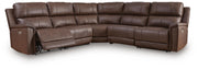 Bleckley 5-Piece Power Reclining Sectional Leather