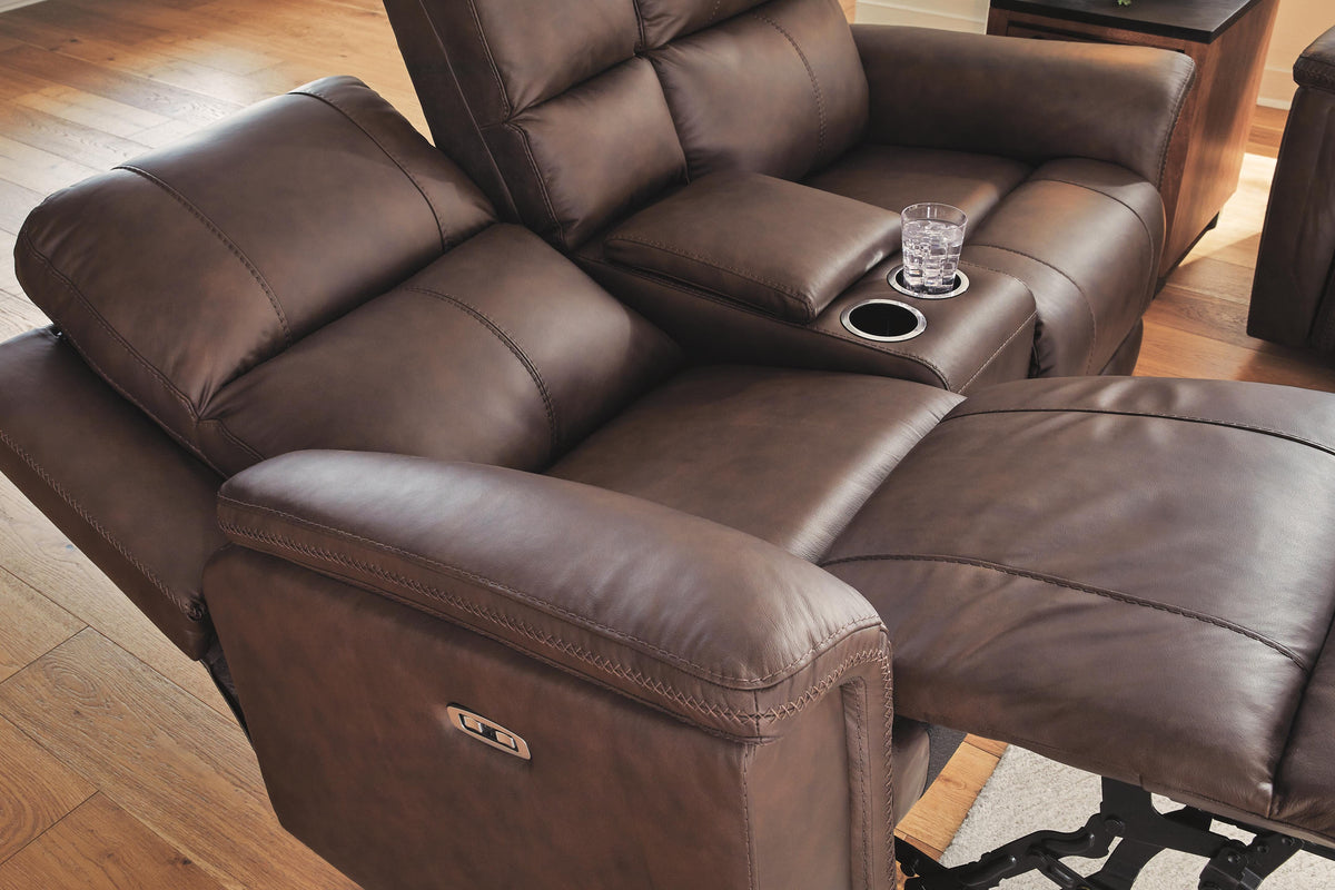 Bleckley PWR REC Loveseat/CON/ADJ HDRST Leather