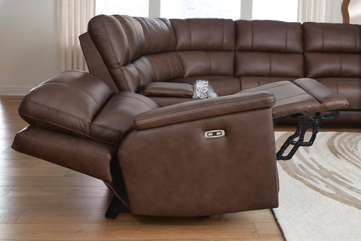Bleckley 6-Piece Power Reclining Sectional Leather
