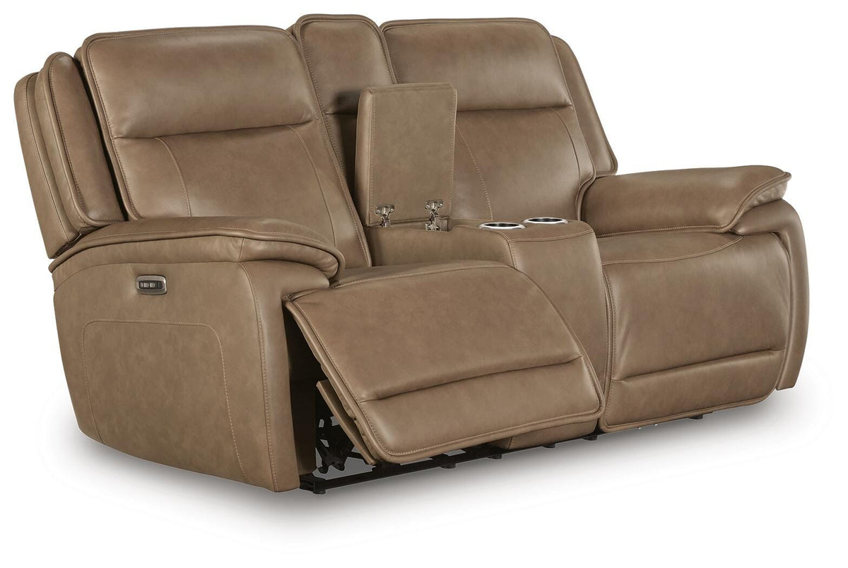 Glencroft PWR REC Loveseat/CON/ADJ HDRST Leather