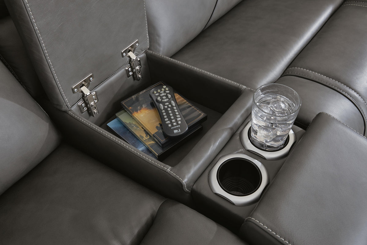 5Z - Pittson 7-Piece Power Reclining Sectional Leather
