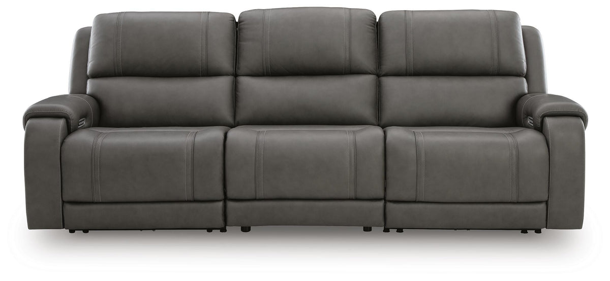 5Z - Pittson 3-Piece Power Sectional Reclining Sofa Leather