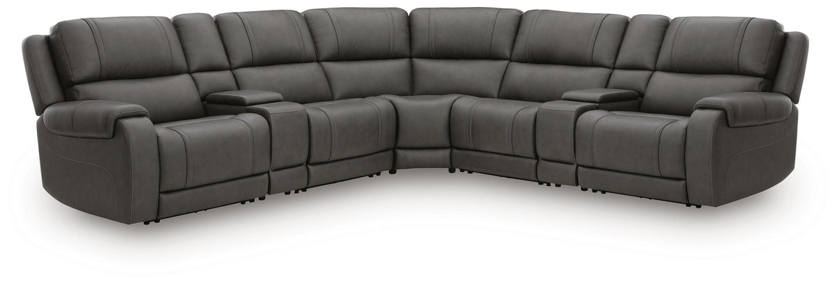 5Z - Pittson 7-Piece Power Reclining Sectional Leather