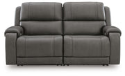 5Z - Pittson 2-Piece Power Reclining Sectional Loveseat Leather