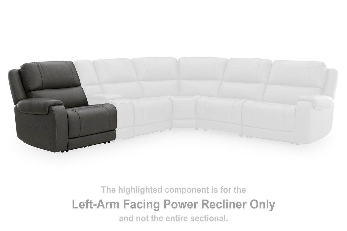 5Z - Pittson LAF Zero Wall Power Recliner Leather