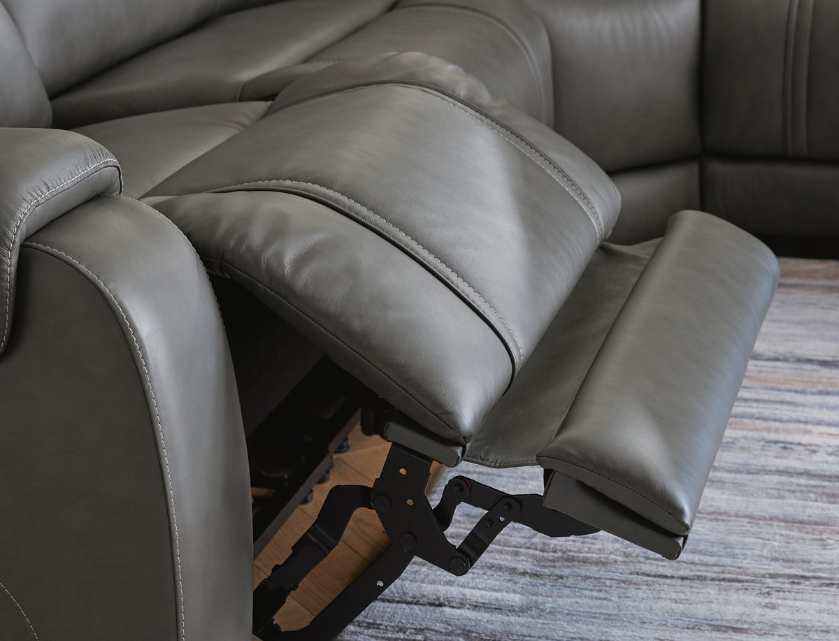 5Z - Pittson 6-Piece Power Reclining Sectional Leather