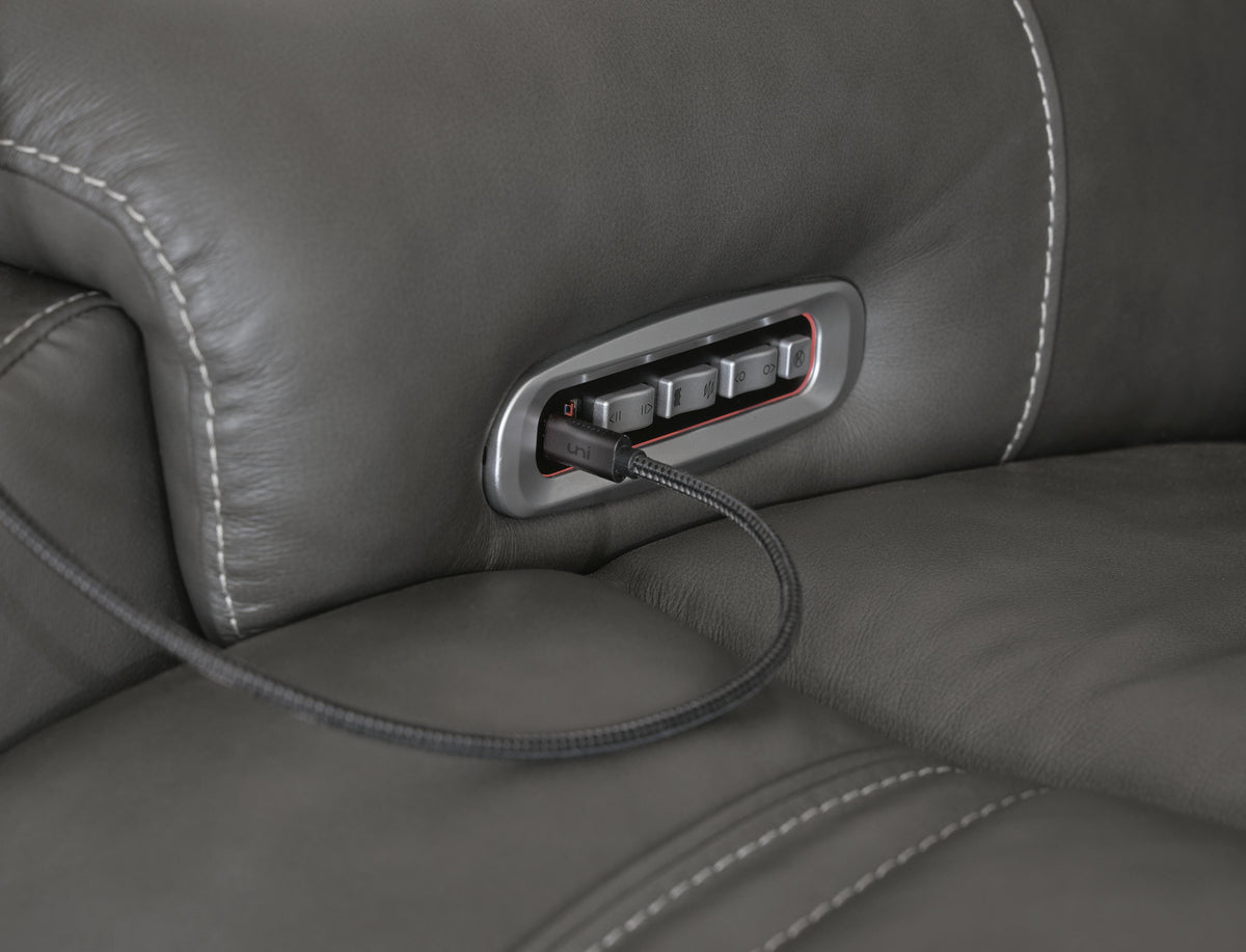 5Z - Pittson 7-Piece Power Reclining Sectional Leather