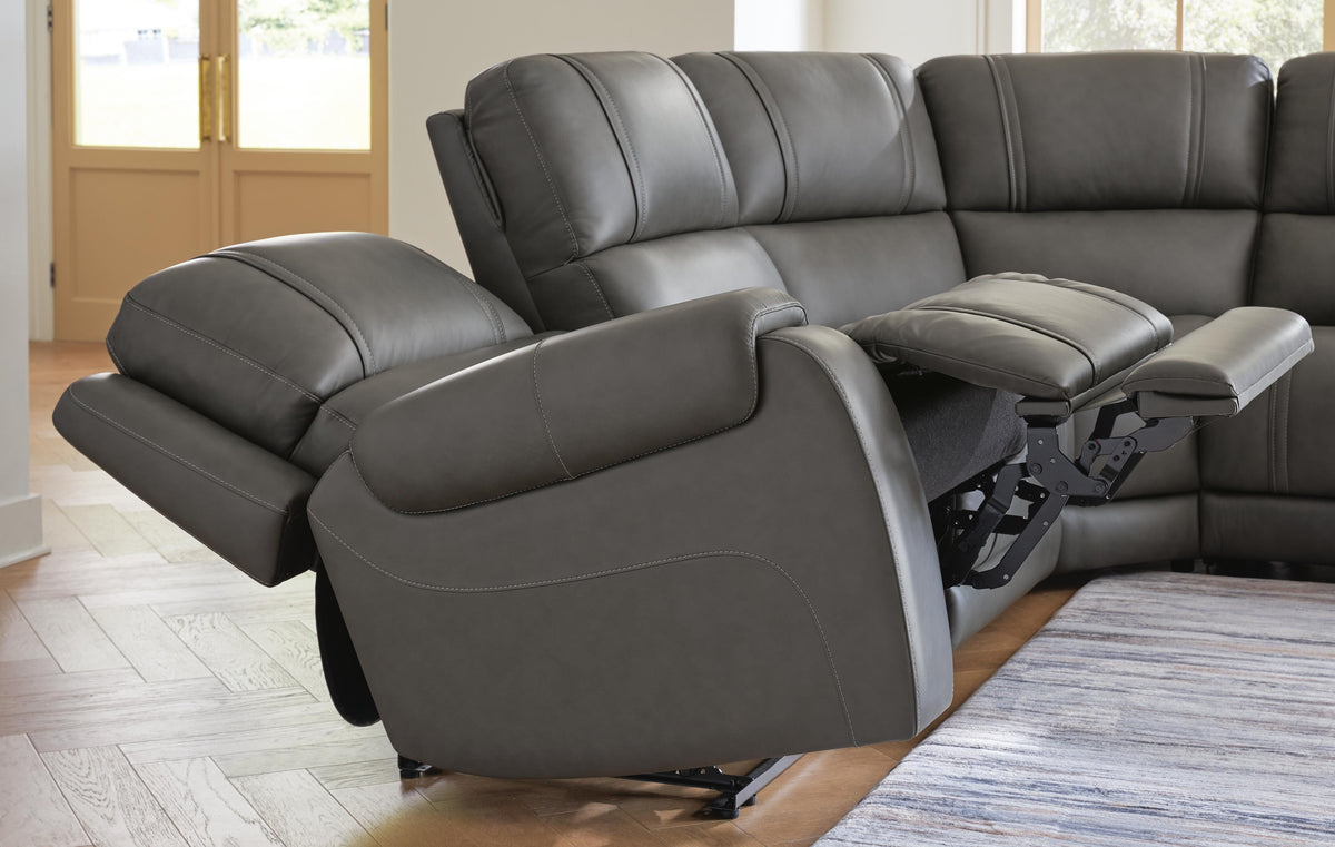 5Z - Pittson 5-Piece Power Reclining Sectional Leather