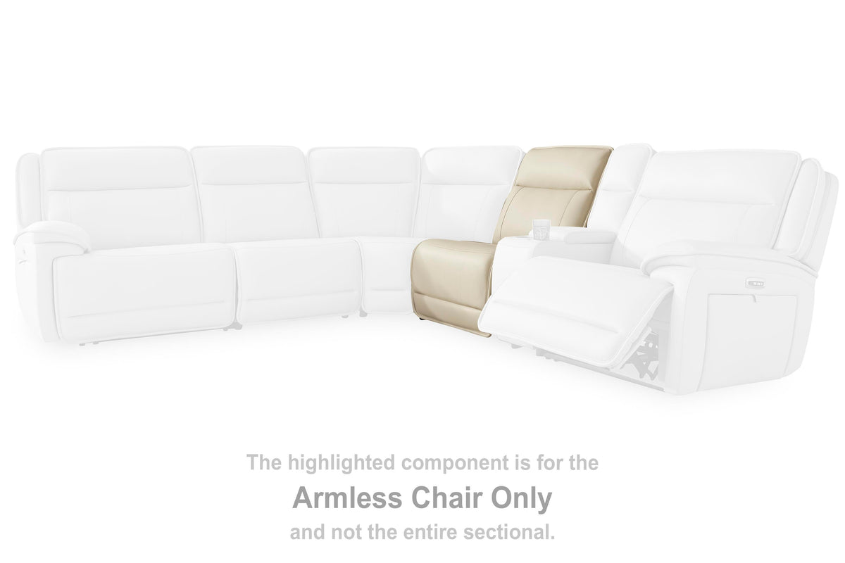 Double Deal Armless Chair Leather
