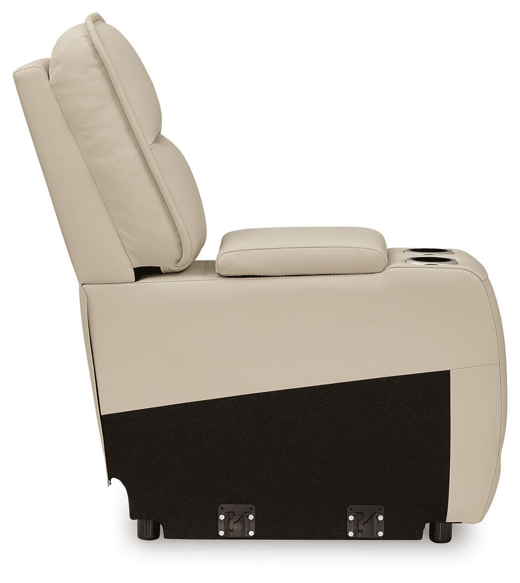 Double Deal 5-Piece Reclining Sectional with Console Leather