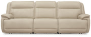 Double Deal 3-Piece Power Reclining Sofa Sectional Leather