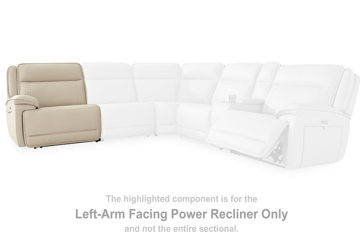 Double Deal LAF Zero Wall Power Recliner Leather