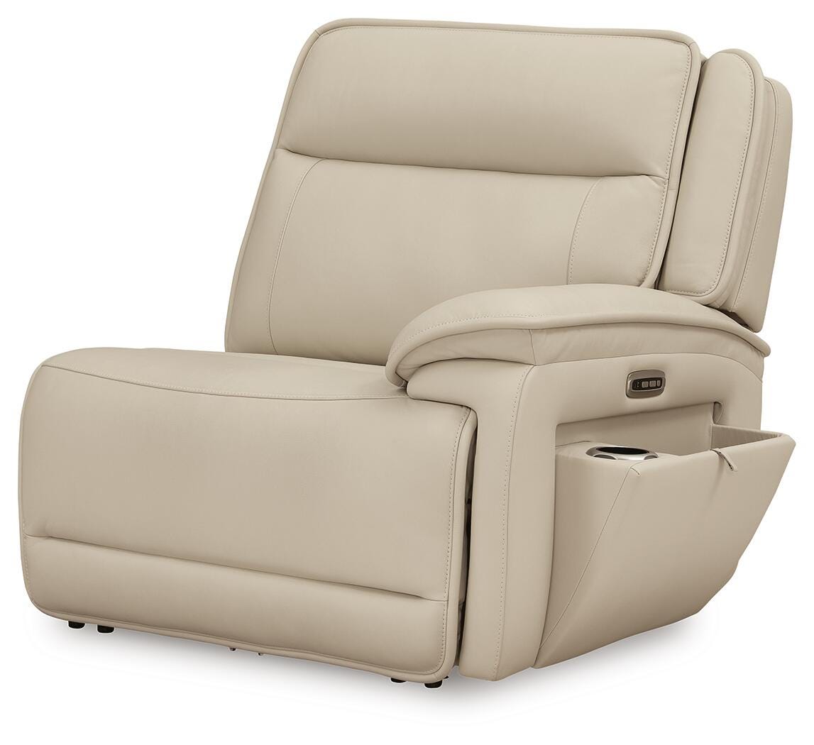 Double Deal 4-Piece Reclining Sectional Leather