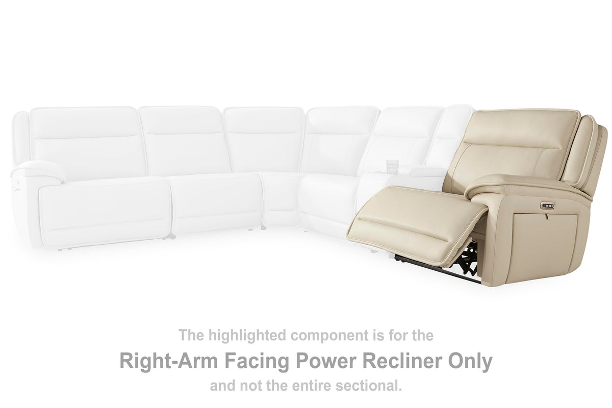 Double Deal RAF Zero Wall Power Recliner Leather