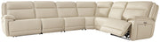 Double Deal 6-Piece Reclining Sectional Leather