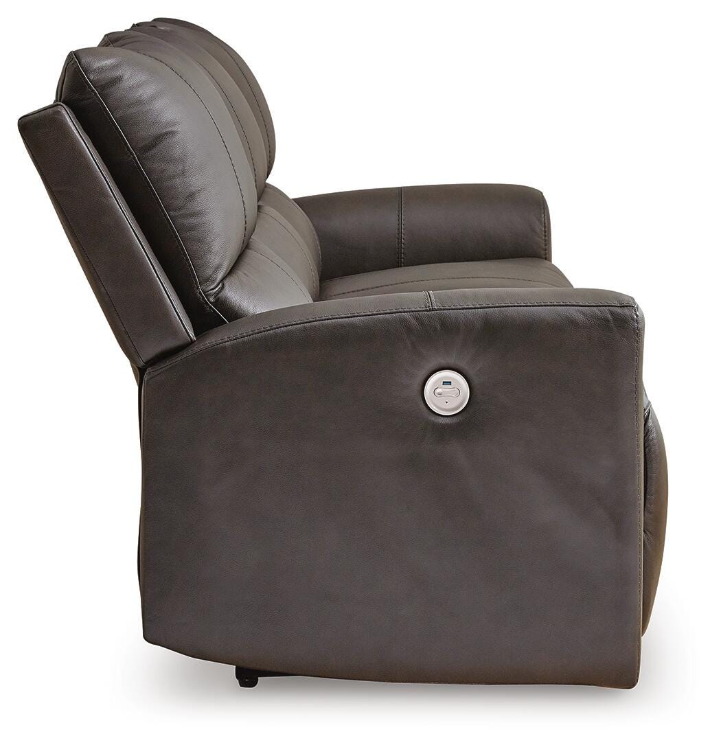 Boxmere Reclining Power Sofa Leather
