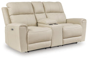 Dahlmoore DBL REC PWR Loveseat w/Console Leather