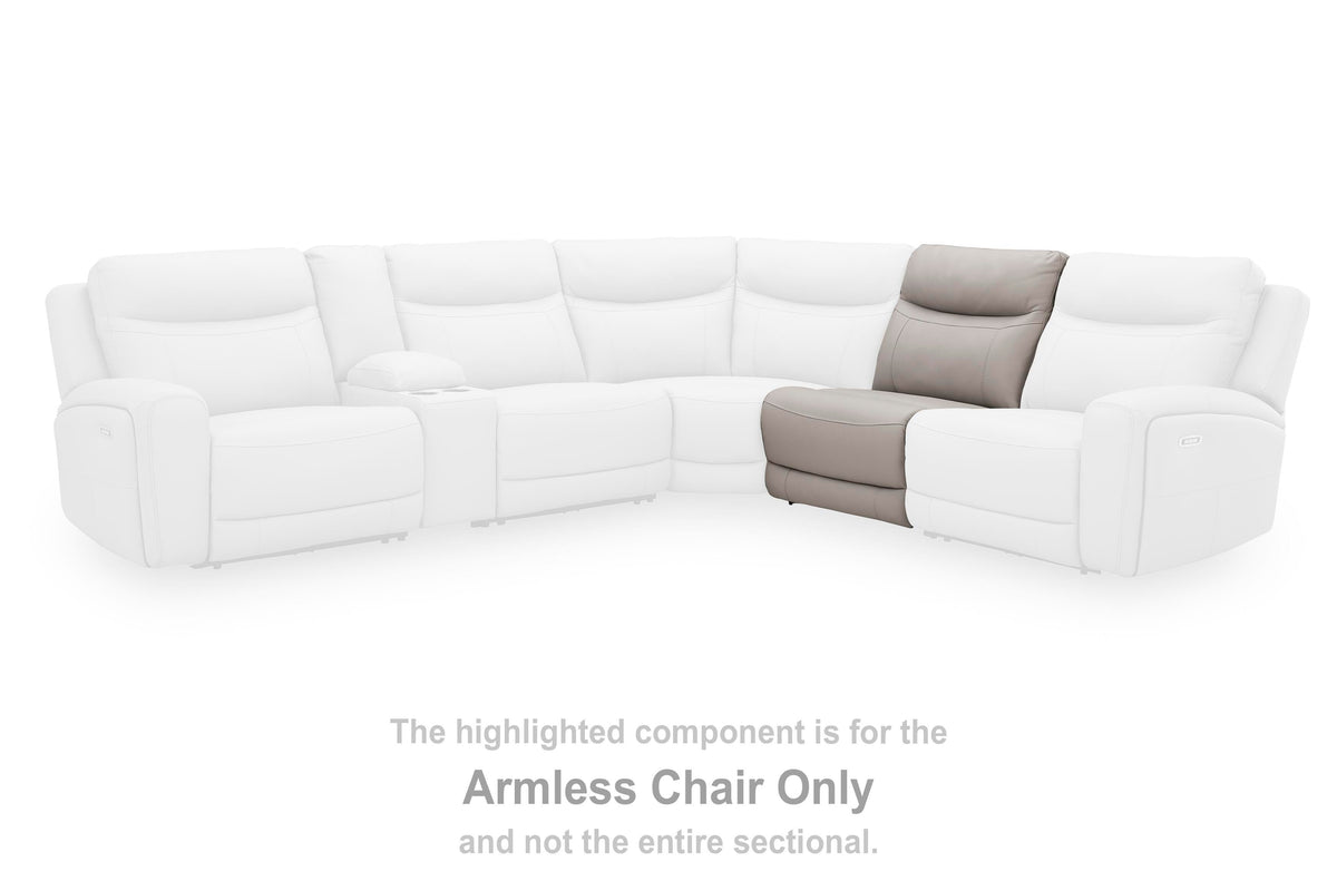 Gravier Armless Chair Leather