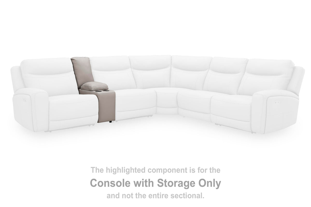 Gravier Console with Storage Leather