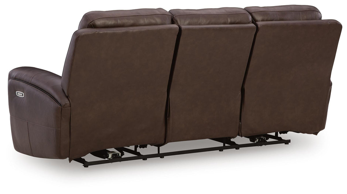 Gravier PWR REC Sofa with ADJ Headrest Leather