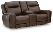 Gravier PWR REC Loveseat/CON/ADJ HDRST Leather